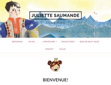 Tablet Screenshot of juliettesaumande.com